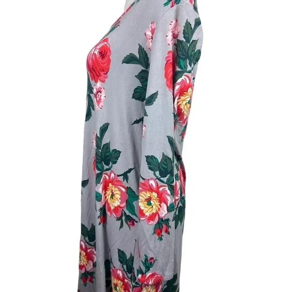 Matilda Jane I am a dreamer gray floral swing dress size medium - Picture 3 of 8